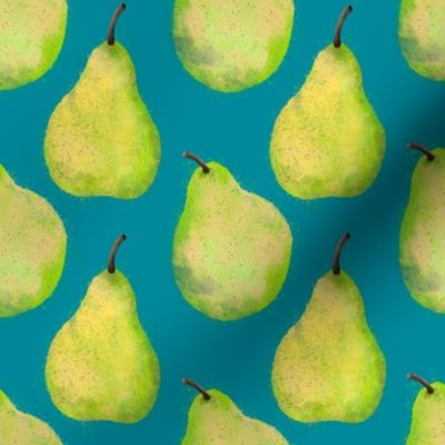 Medium Bartlett Pears, Teal
