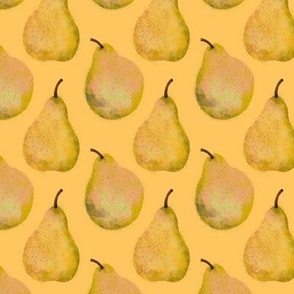 Medium Golden Pears, Mustard Yellow