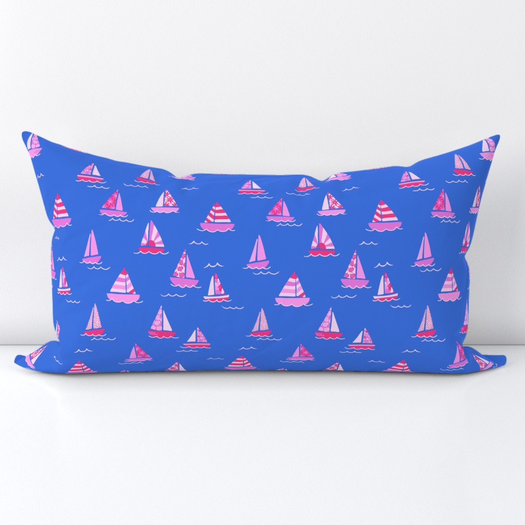 Sailboats Blue