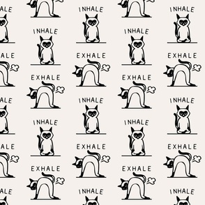 Inhale Exhale Siamese Cat_8x8