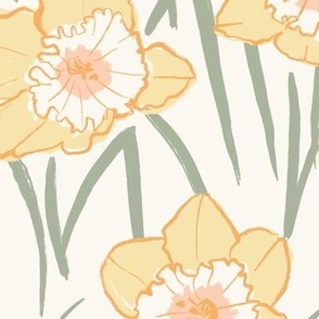Daffodil fields-Large Thyme- Hufton Studio