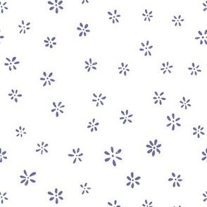 Ditsy Daisy Floral Very peri Purple lilac