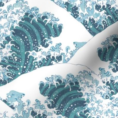 Japanese Waves Surf foam blue
