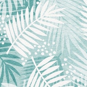 Turquoise Palms - Large Scale