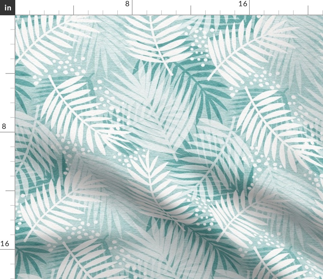 Turquoise Palms - Large Scale