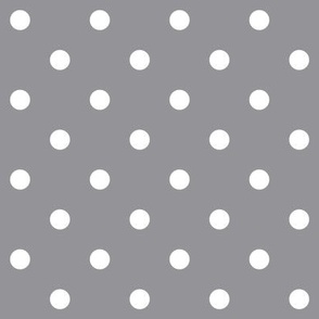 ultimate gray polka dots - pantone color of the year 2021