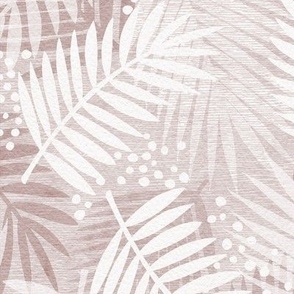 Dusty Rose Palms - Large Scale