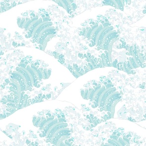 Japanese Waves Surf Aqua