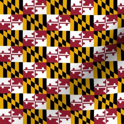 Maryland Flag- 3" x 2" Repeat Pattern