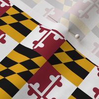 Maryland Flag 4.2" x 2.8" Repeat Pattern