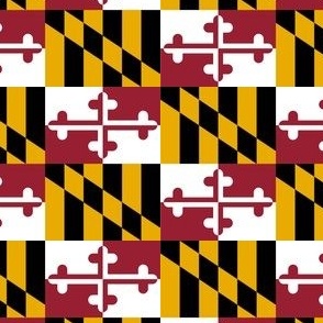 Maryland Flag 4.2" x 2.8" Repeat Pattern