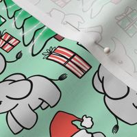 Jolly Christmas Elephants 