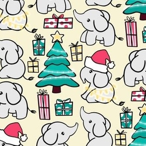 Baby Christmas Elephants 