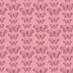 Art Deco Butterflies in Pink