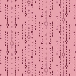 Art Deco Droplet Beads pink