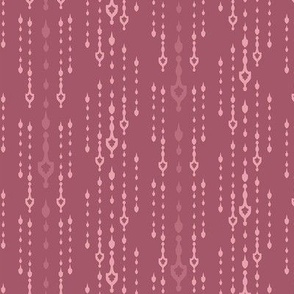 Art Deco Droplet Beads dark pink