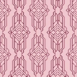 Art Deco Geometric in Pink