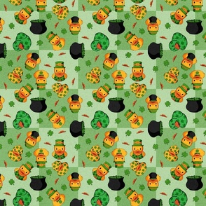 St. Patrick's Day Rubber Duck Scatter - Checkerboard