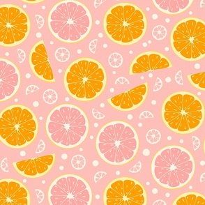 Pink Oranges and Grapefruits / Medium Scale