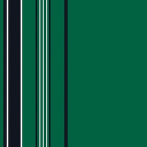 Green, Silver and black borders