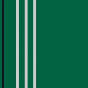 Green, Silver and black lines