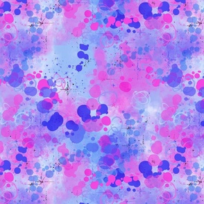 Splatters Pink and periwinkle