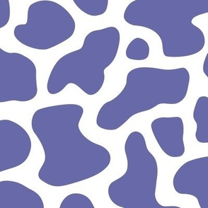 Cow Print Periwinkle Large