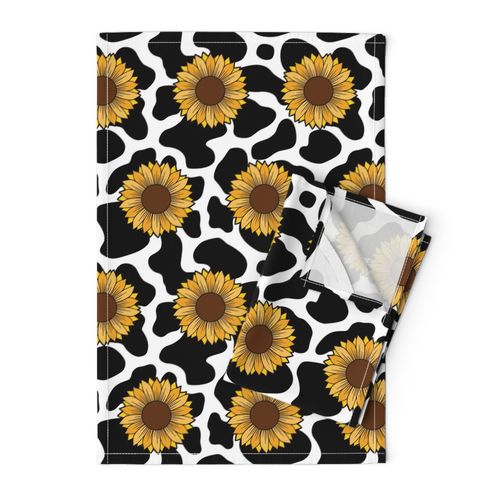 Sunflower Cow Print Large