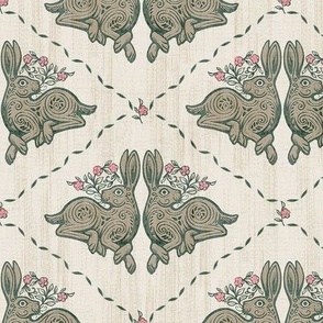 Twins, Hares and Flowers