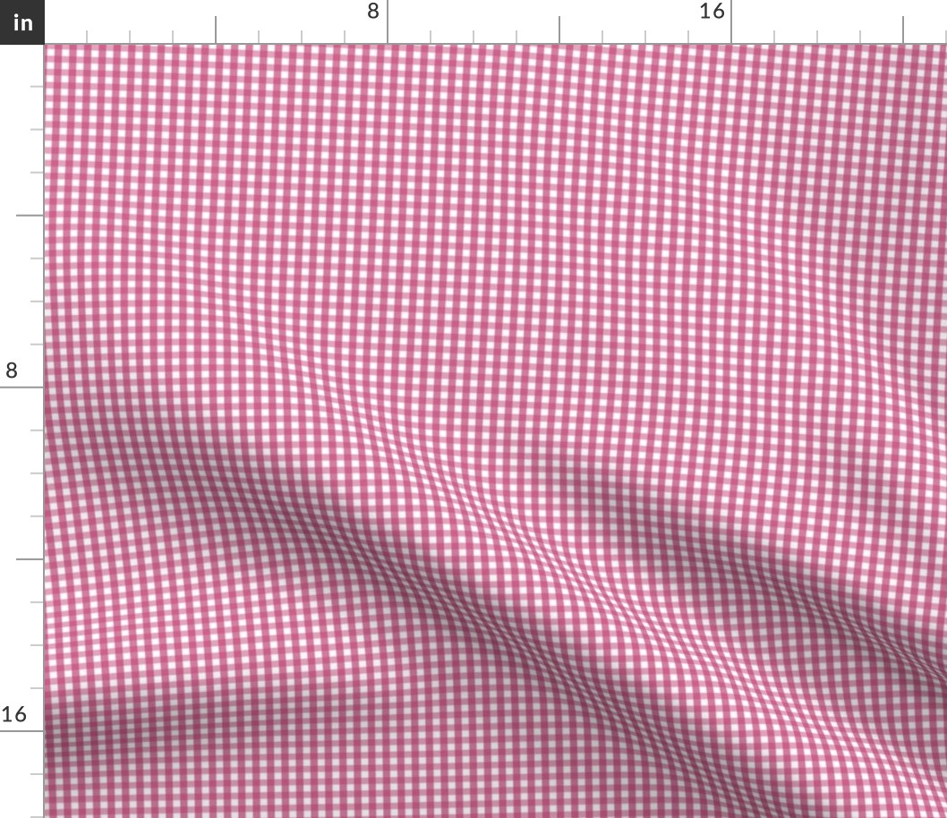 fuchsia rose tiny gingham - pantone color of the year 2001