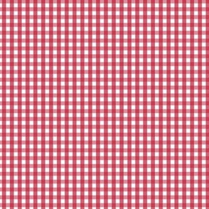 true red tiny gingham - pantone color of the year 2002