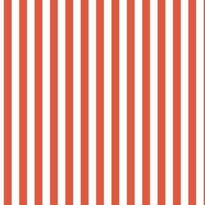 tigerlily stripes vertical - pantone color of the year 2004