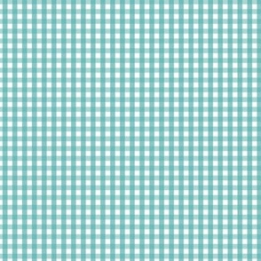 blue turquoise tiny gingham - pantone color of the year 2005