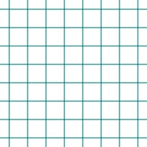 blue turquoise windowpane grid 1" - pantone color of the year 2005
