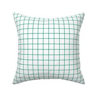 emerald windowpane grid 1" - pantone color of the year 2013