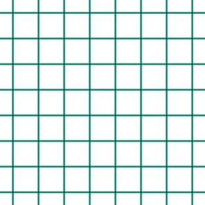 emerald windowpane grid 1" - pantone color of the year 2013