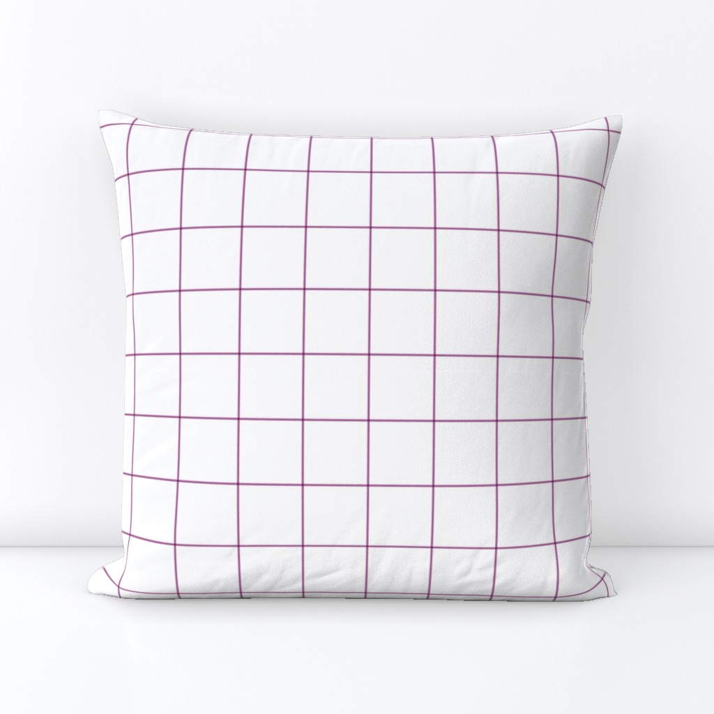 radiant orchid windowpane grid 2" - pantone color of the year 2014