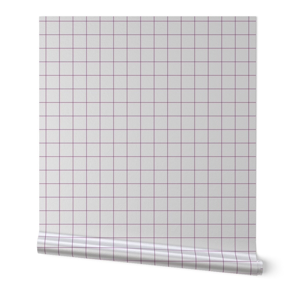 radiant orchid windowpane grid 2" - pantone color of the year 2014