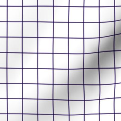 ultra violet windowpane grid 1" - pantone color of the year 2018