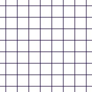 ultra violet windowpane grid 1" - pantone color of the year 2018