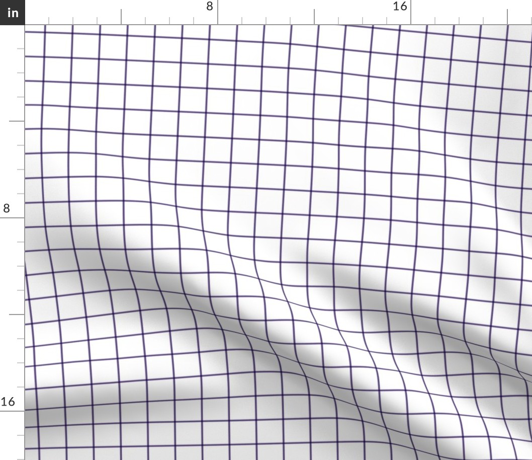 ultra violet windowpane grid 1" - pantone color of the year 2018