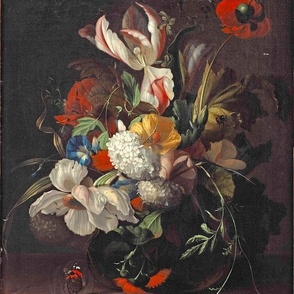 FINE ART FLORAL WITH ICELANDIC POPPIES AND WILDFLOWERS