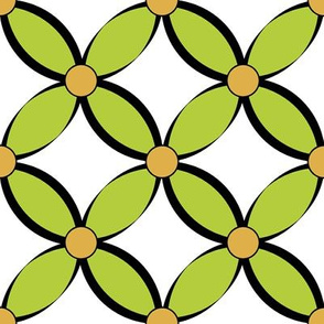 Geometric Petals_green
