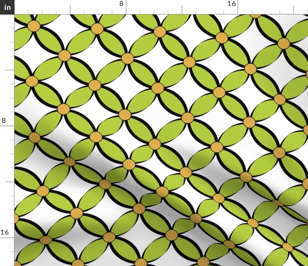 Geometric Petals_green