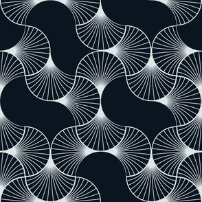 Modern geomtric black white pattern