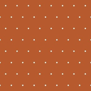 Pin dots in Tangerine Burnt Orange