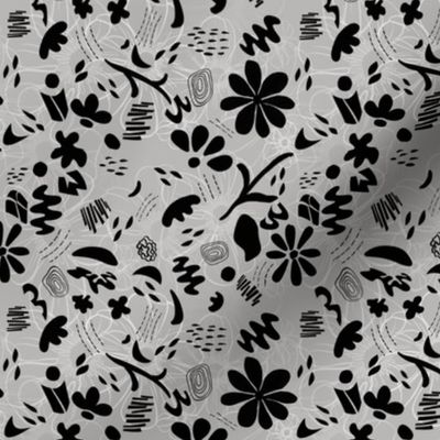 Grayscale Floral