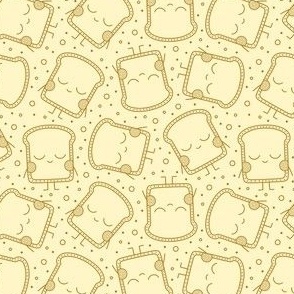 Happy Toast on Yellow