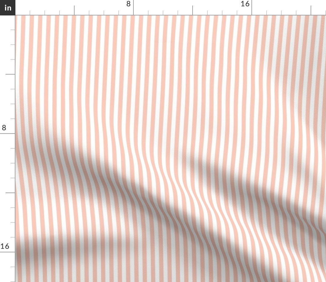 blush vertical stripes .25"