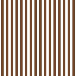 chocolate brown vertical stripes .25"